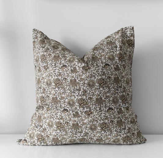 Odessa Pillow Cover |  Vintage Style Floral Pillow Cover