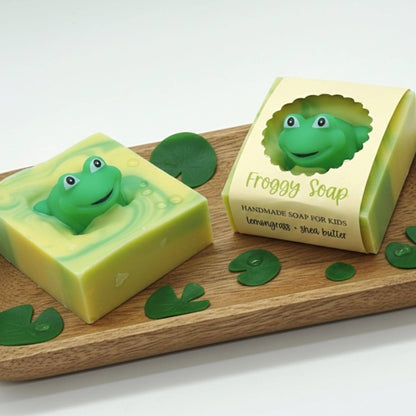 Froggy Handmade Novelty Soap Bar NATURAL VEGAN COLD PROCESS