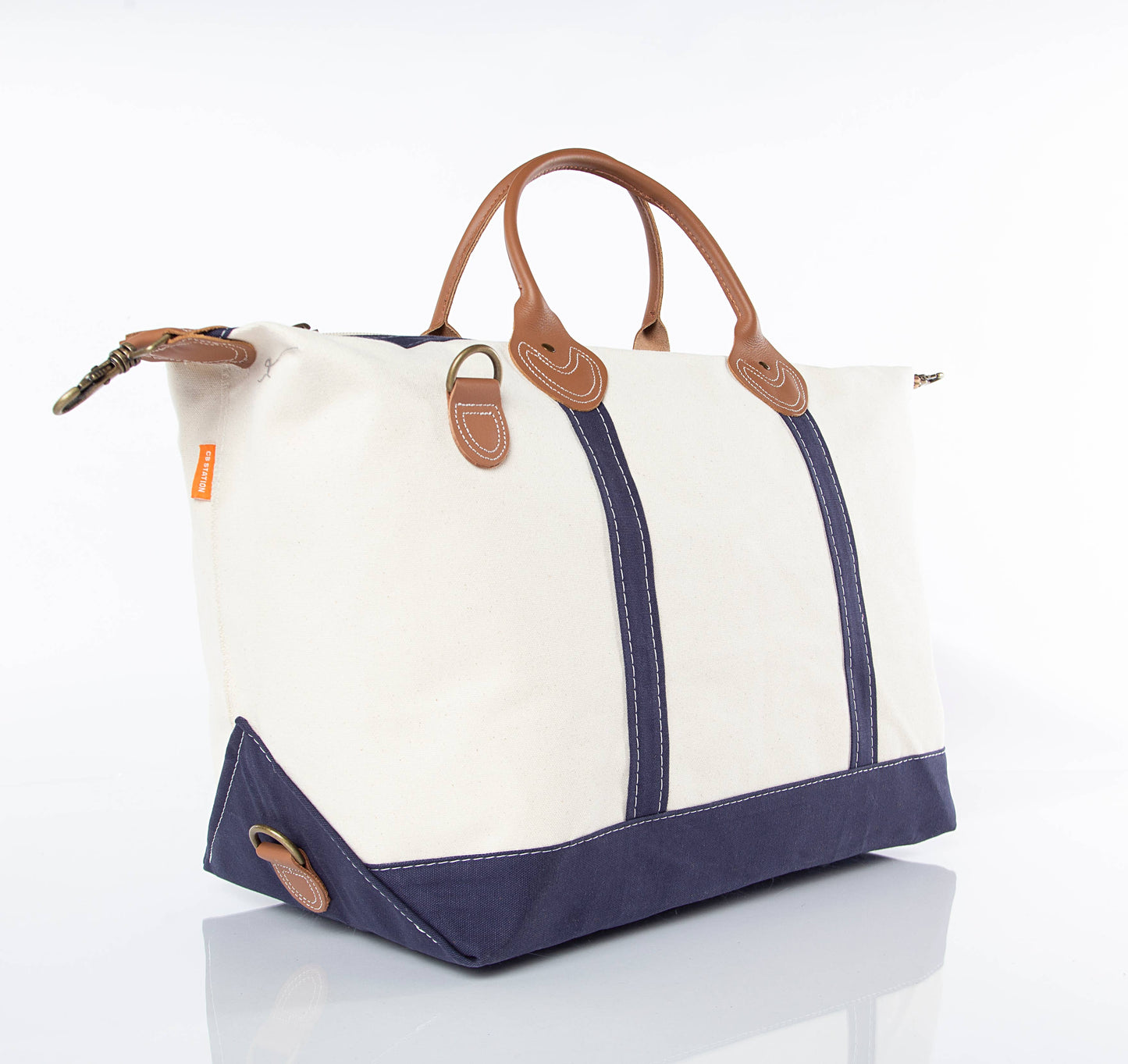 Weekender Canvas Travel Bag: Navy
