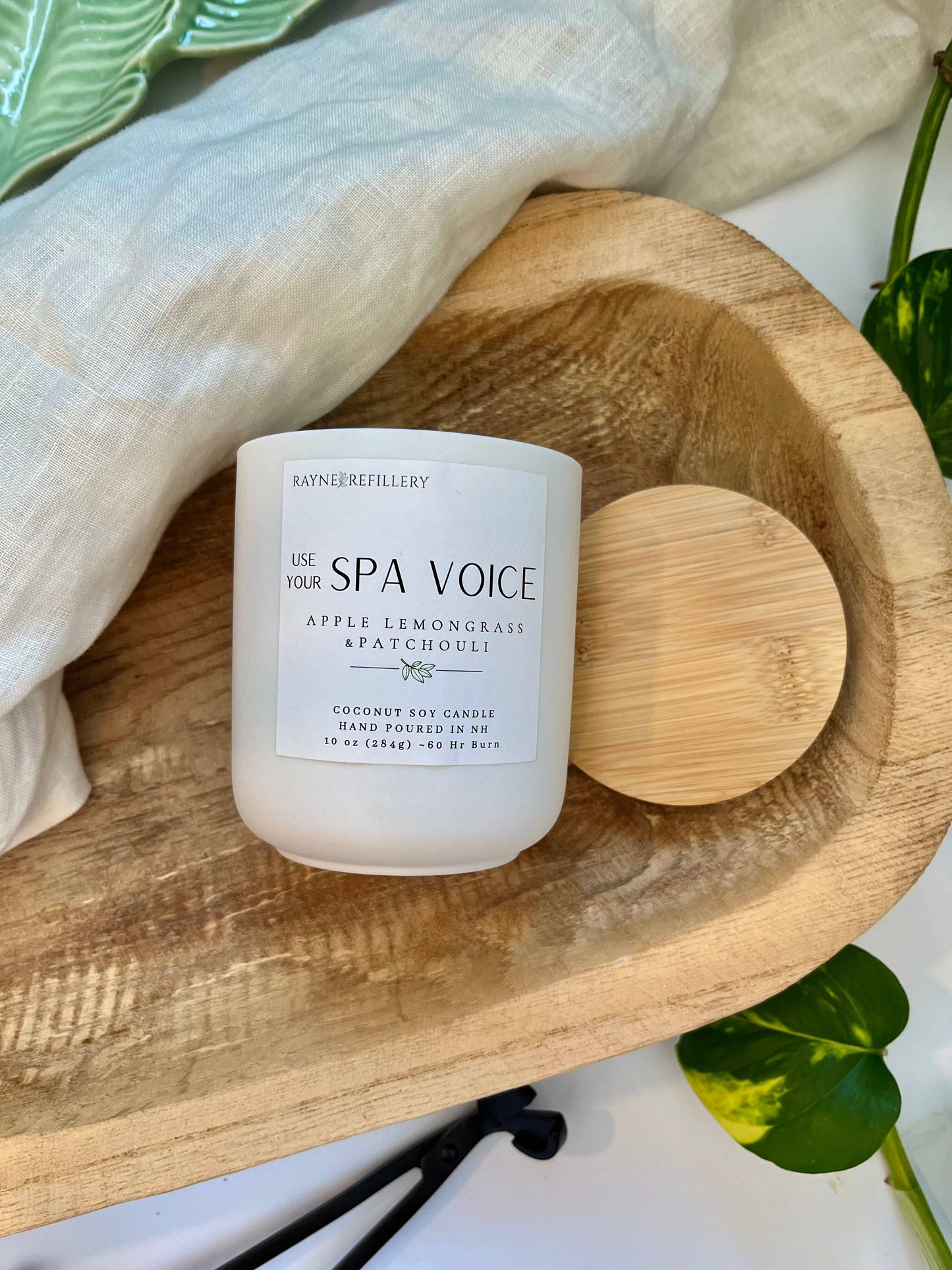 The Granite Vessel -  Coconut Soy Wax Candle: Spa Voice