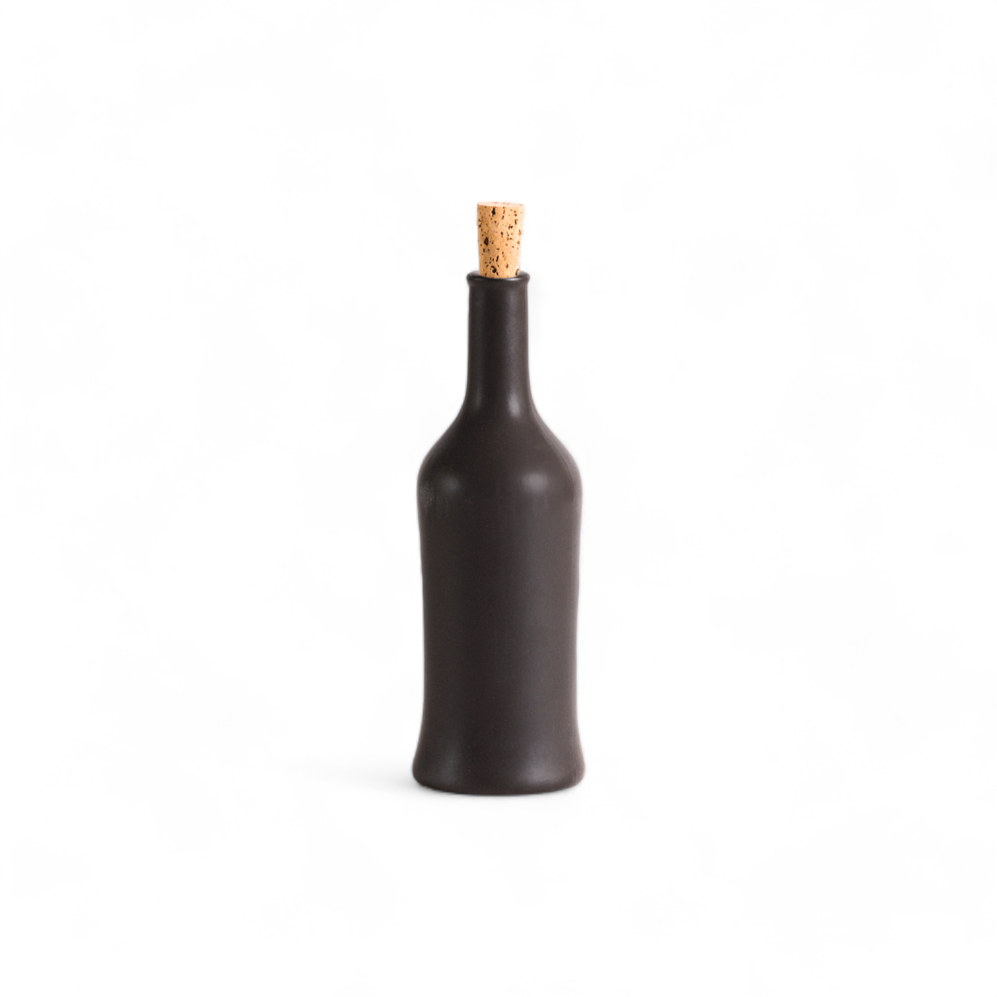 Handmade Stoneware Olive Oil Dispenser | Brutto 21 oz: Shiny Green