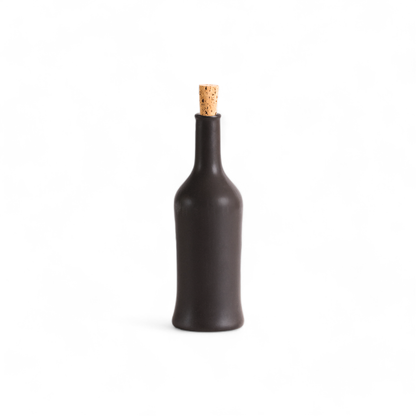 Handmade Stoneware Olive Oil Dispenser | Brutto 21 oz: Shiny Green