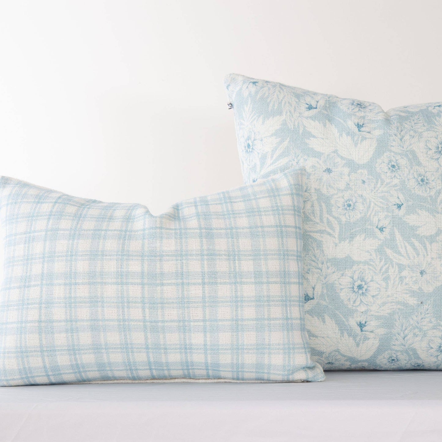 Freya Plaid Lumbar Pillow Cover – Decorative, Soft Fabric