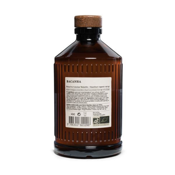Bacanha Organic Hazelnut Syrup 13.5oz
