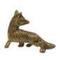 Antiqued Brass Sly Fox Tabletop Decor | Home Accents