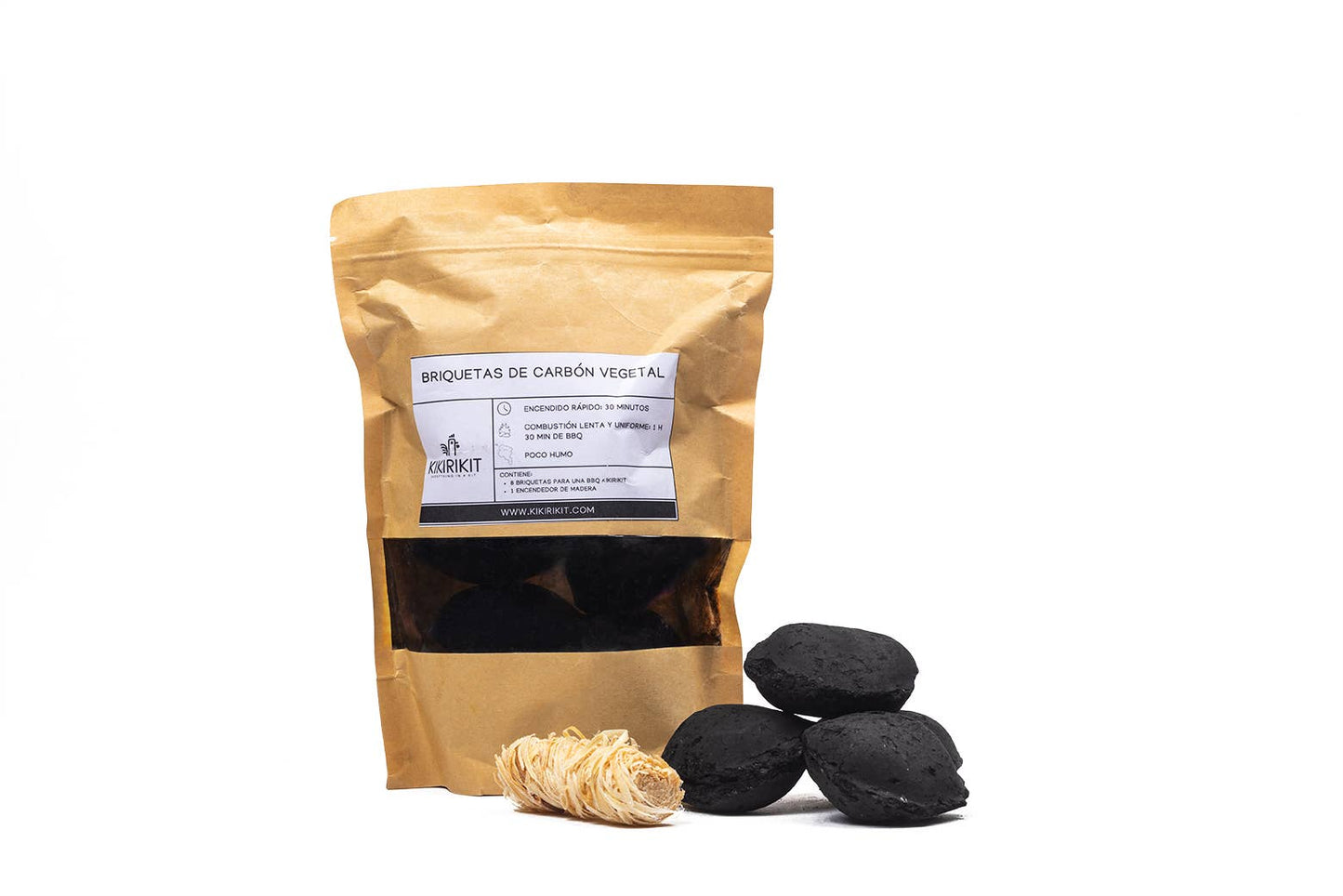 KIKIRIKIT Charcoal Briquette Kit for your barbecue