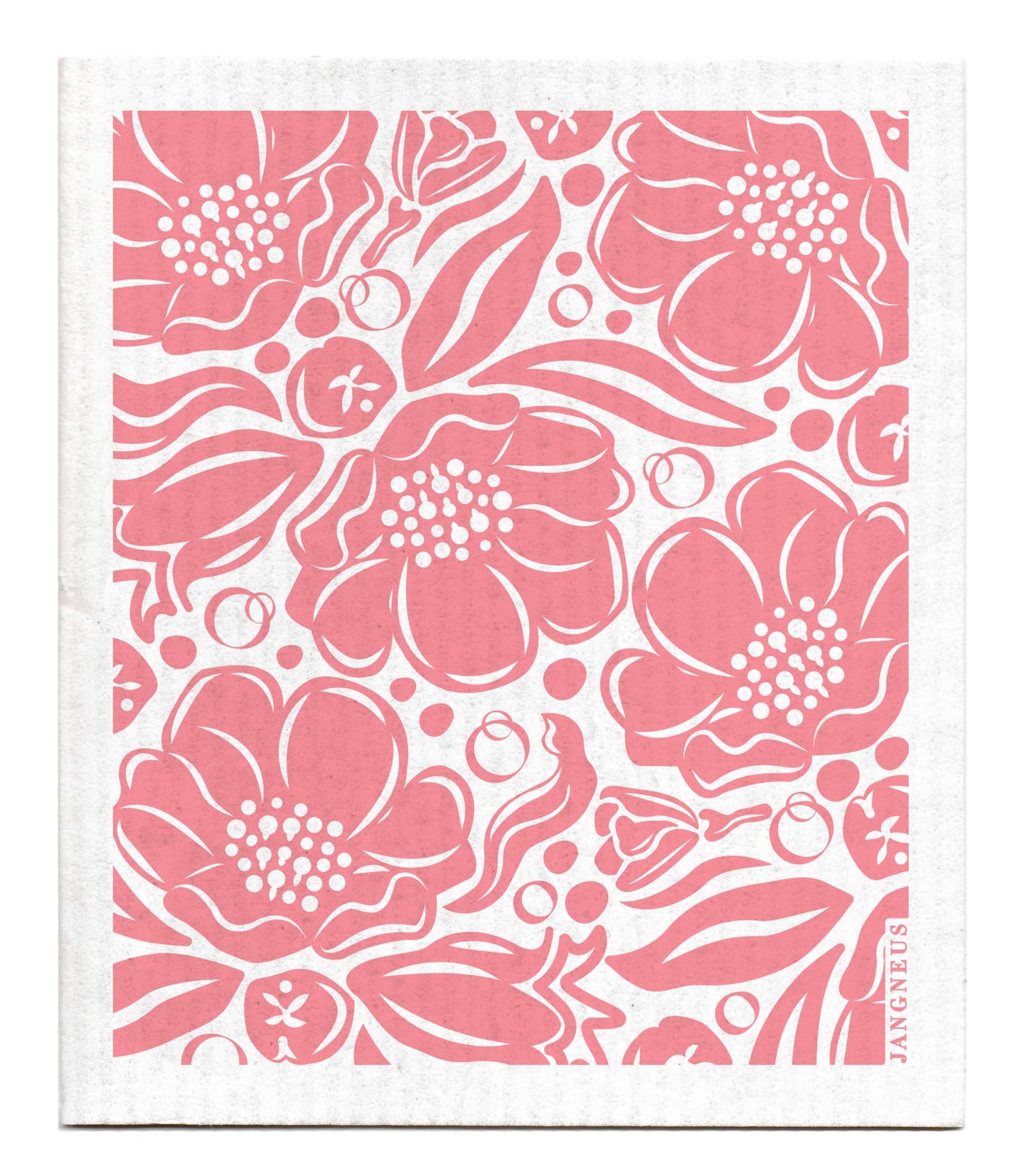 Swedish Dishcloth - Botanical Design - Flora - Blush Pink