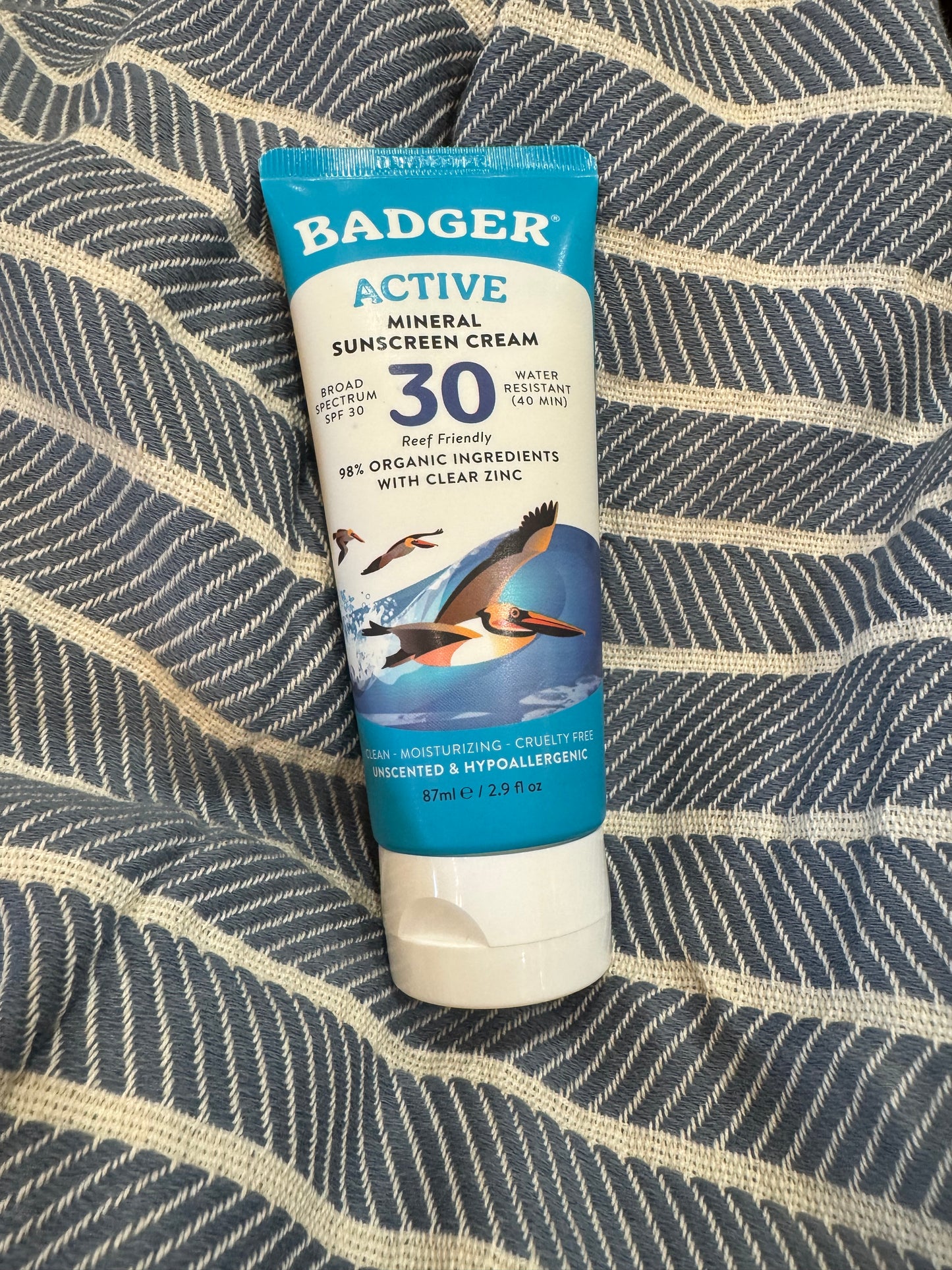 Badger Mineral Sunscreen Cream Spf 30, Zinc Oxide Sun Care
