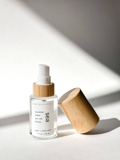 Sand- 1 oz citrus, amber, teakwood, sea room + linen mist