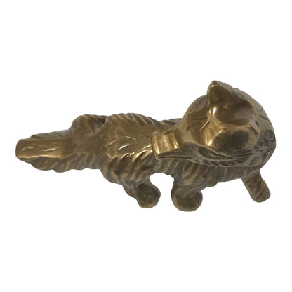 Antiqued Brass Sly Fox Tabletop Decor | Home Accents