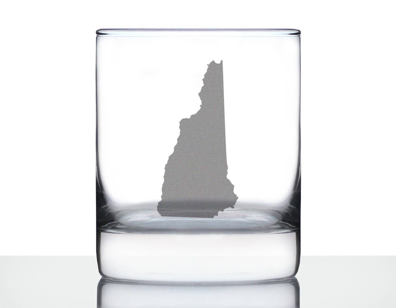 New Hampshire Whiskey Rocks Glass - Granite Staters Gifts