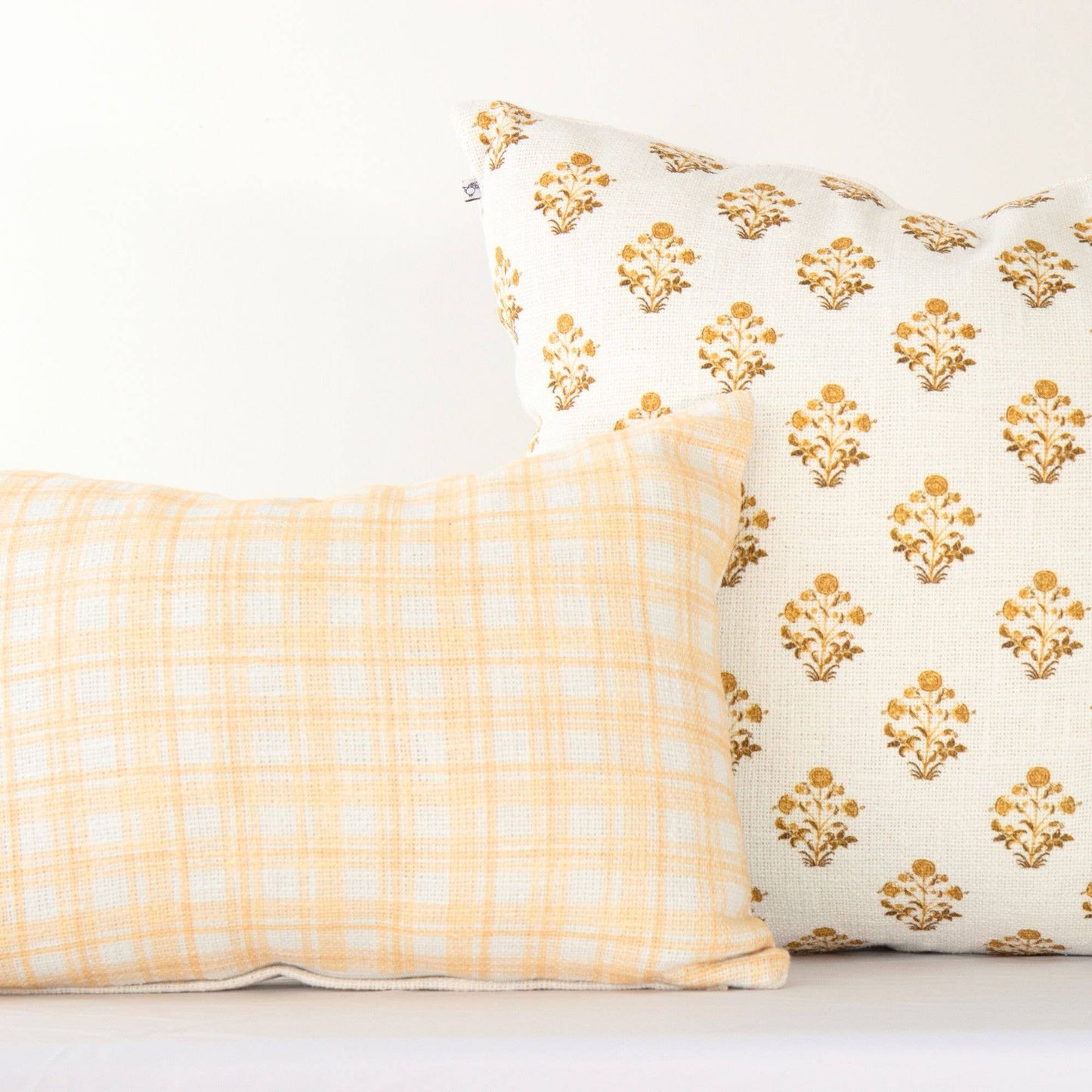 Freya Plaid Lumbar Pillow Cover – Decorative, Soft Fabric