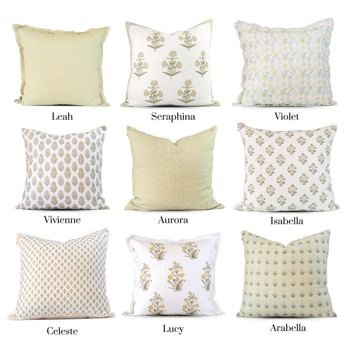 Leah Linen Pillow Cover – Soft, Breathable, Home Decor