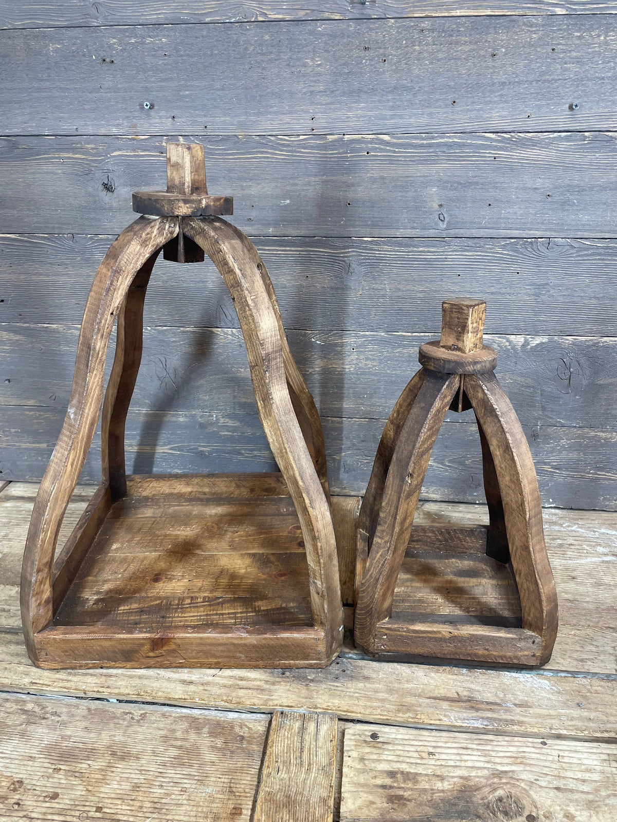 Kiev Farmhouse Wood Lantern Large