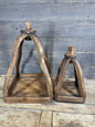 Kiev Farmhouse Wood Lantern Large