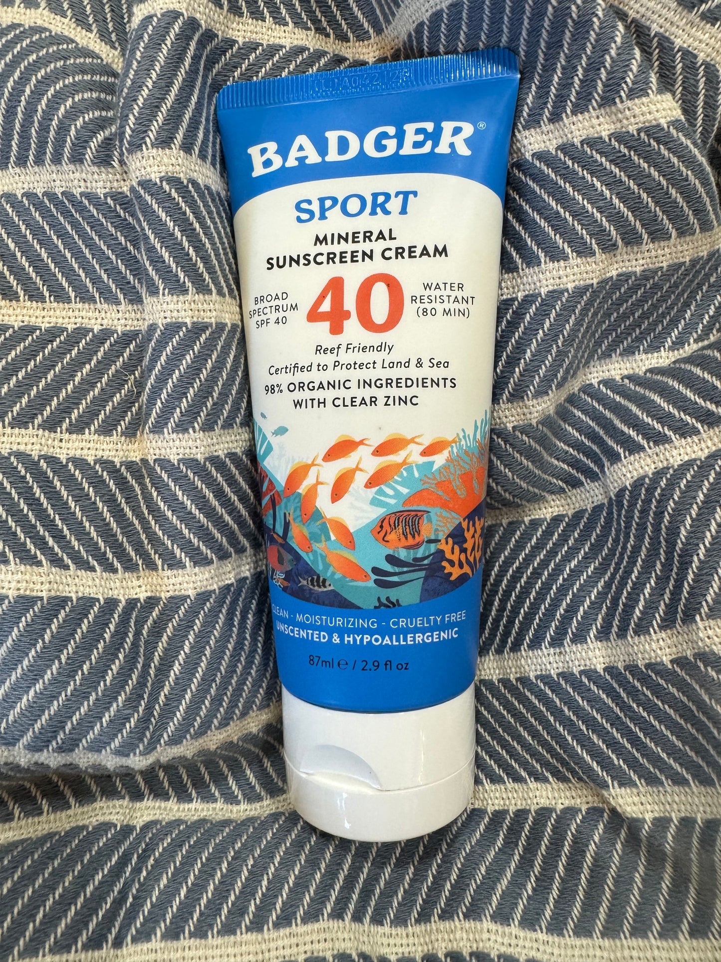 Badger Mineral Sunscreen Spf 40, Zinc Oxide Sun Care