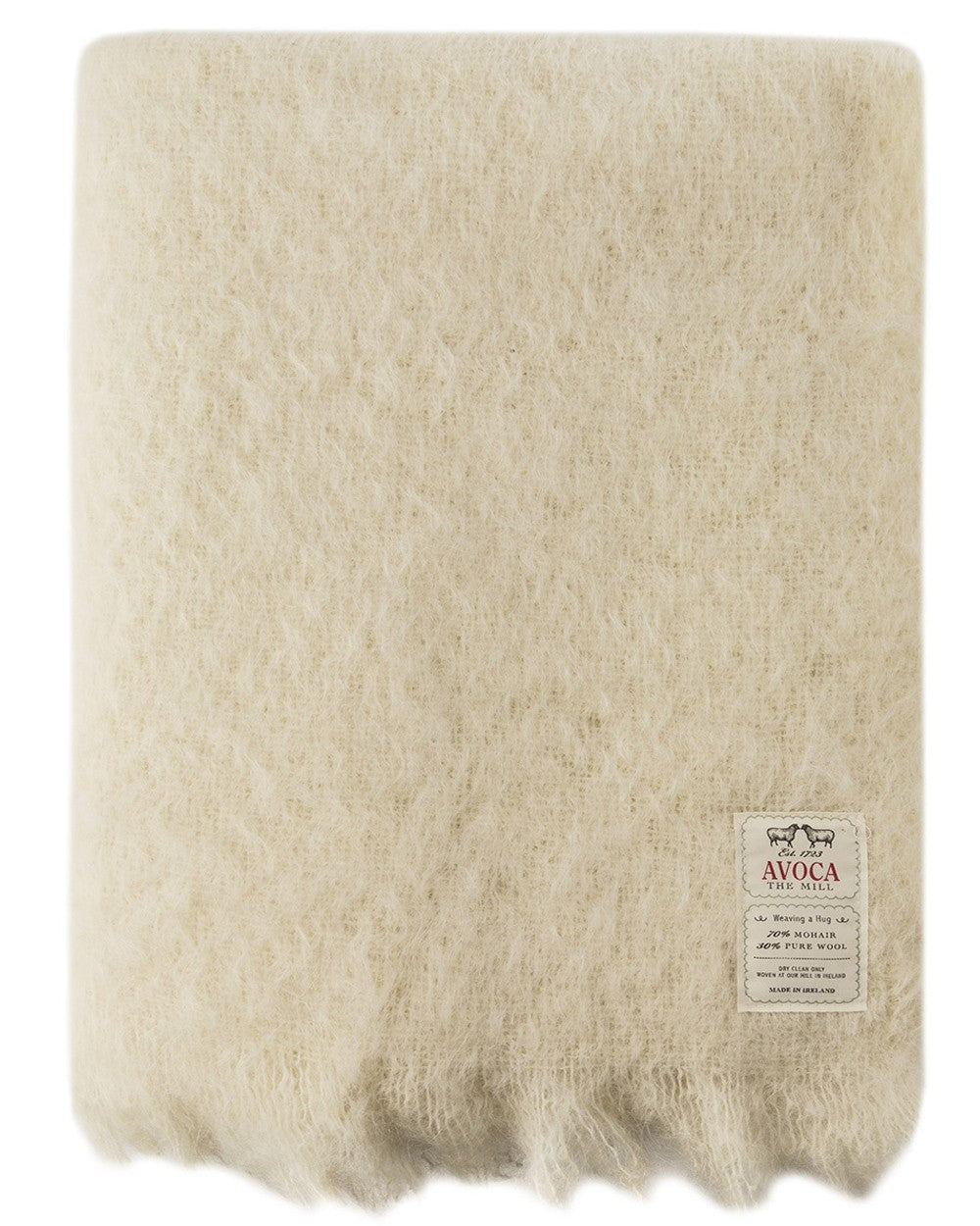 Cream Mohair Throw