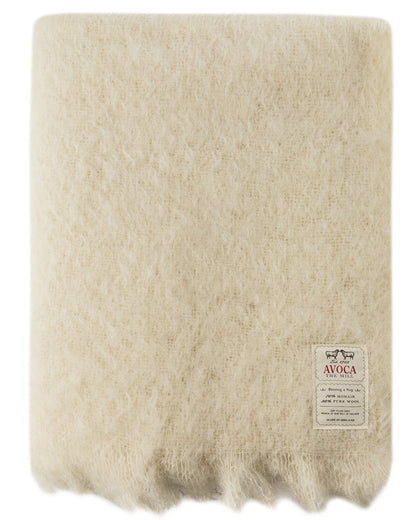 Cream Mohair Throw