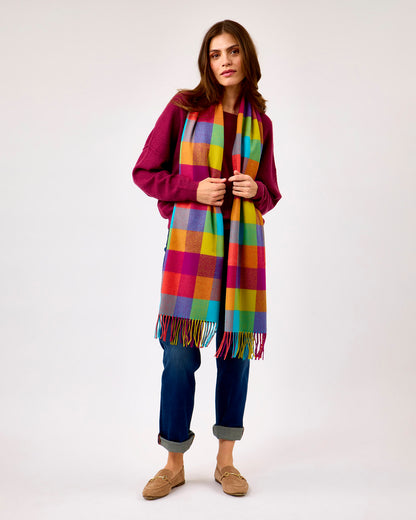 Circus Wide Merino Wool Scarf