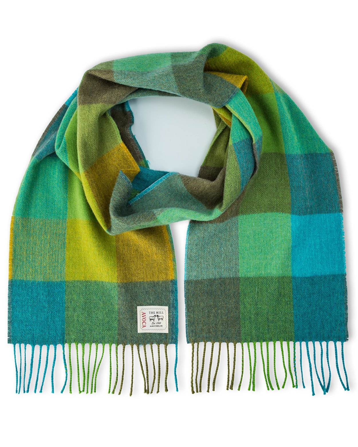 Green Fields Merino Scarf by Avoca