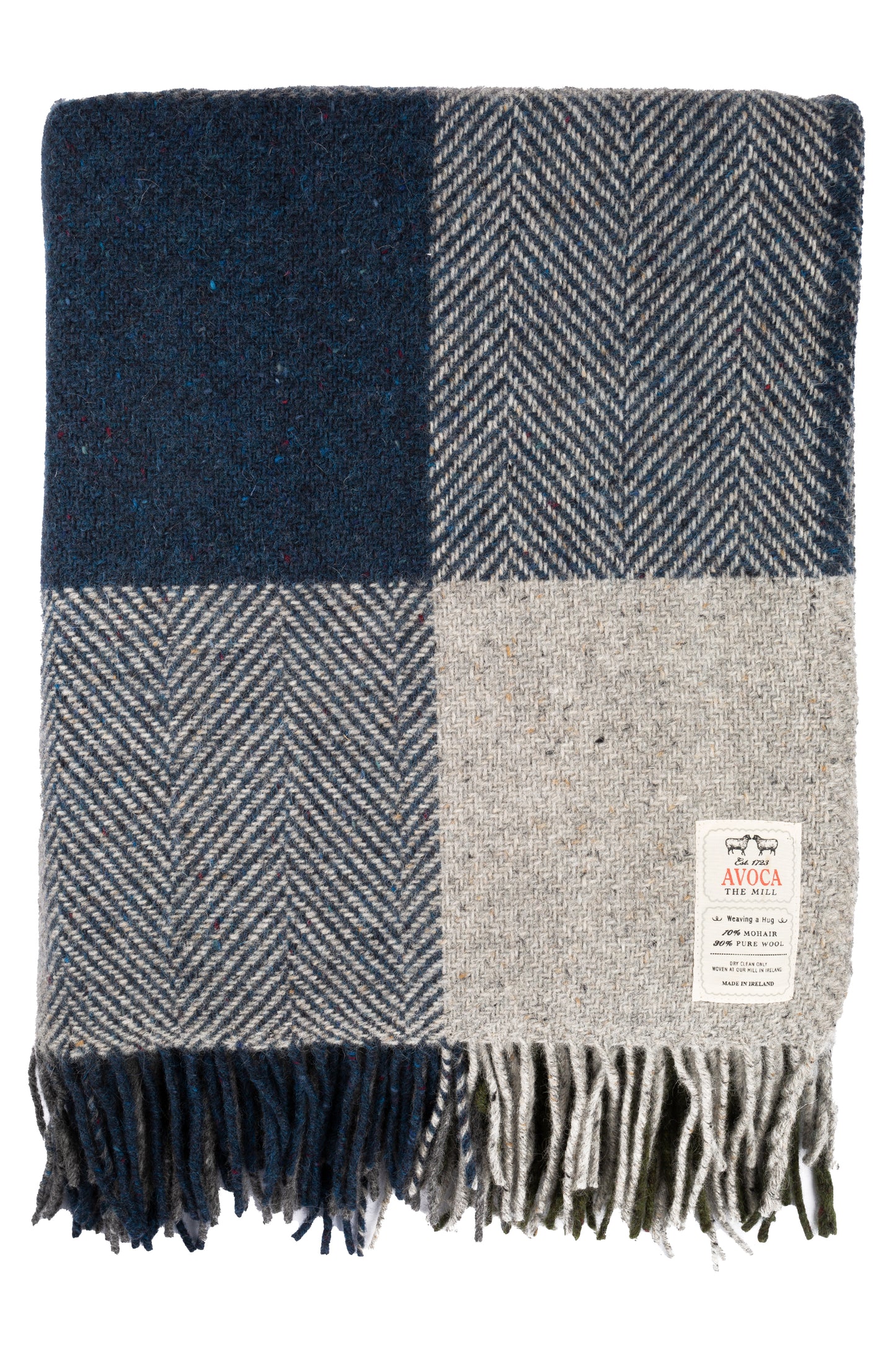 Midnight Donegal Mohair Tweed