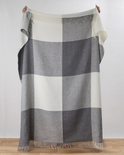 Grey Check Stella Throw