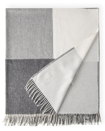 Grey Check Stella Throw