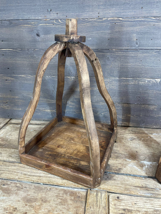 Kiev Farmhouse Wood Lantern-Small