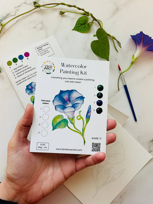 Morning Glory Watercolor Kit