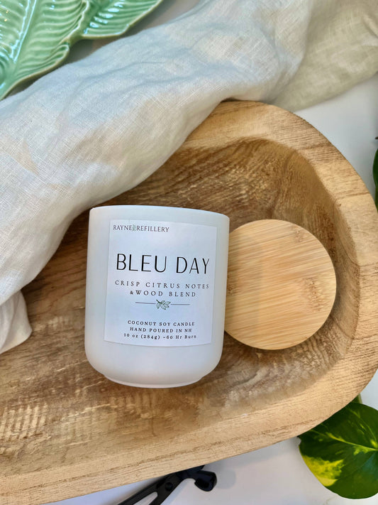 The Granite Vessel -  Coconut Soy Wax Candle: Bleu Day