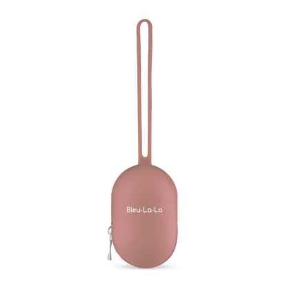 Soft Silicone Pacifier Case: Mauve