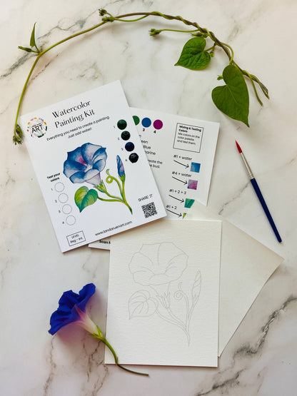 Morning Glory Watercolor Kit