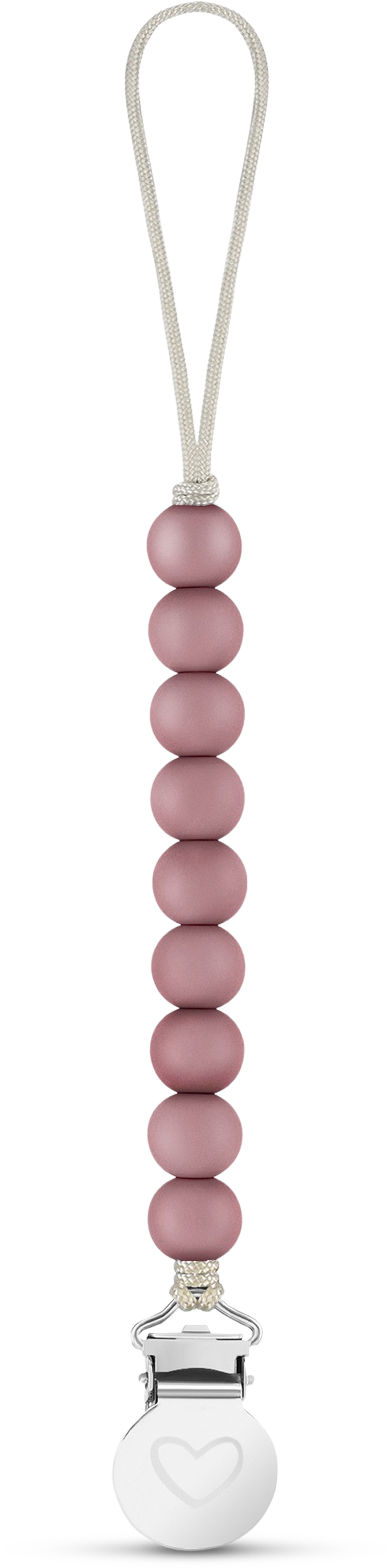 Lulababe Pacifier Clip: Plum