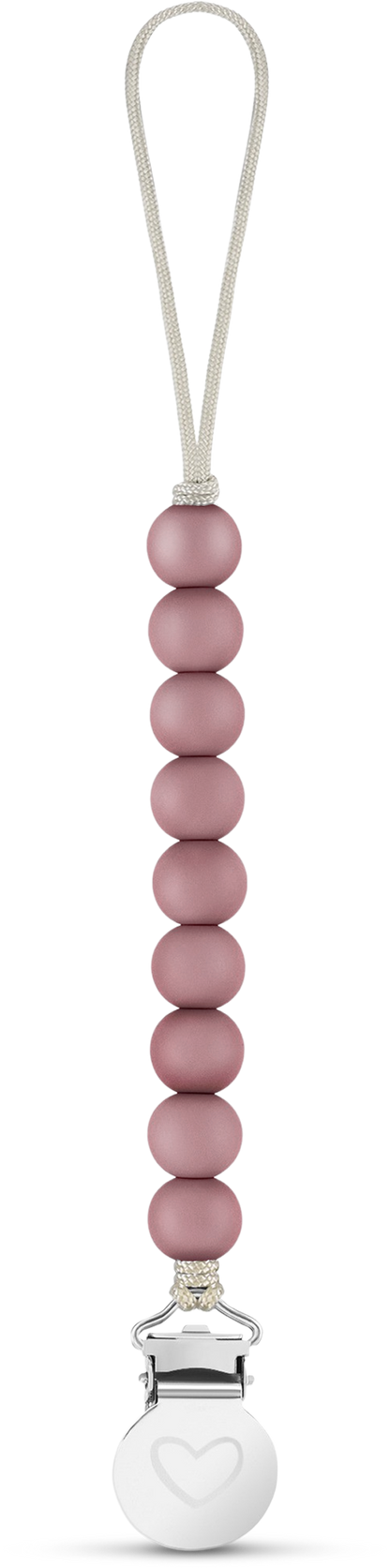 Lulababe Pacifier Clip: Plum