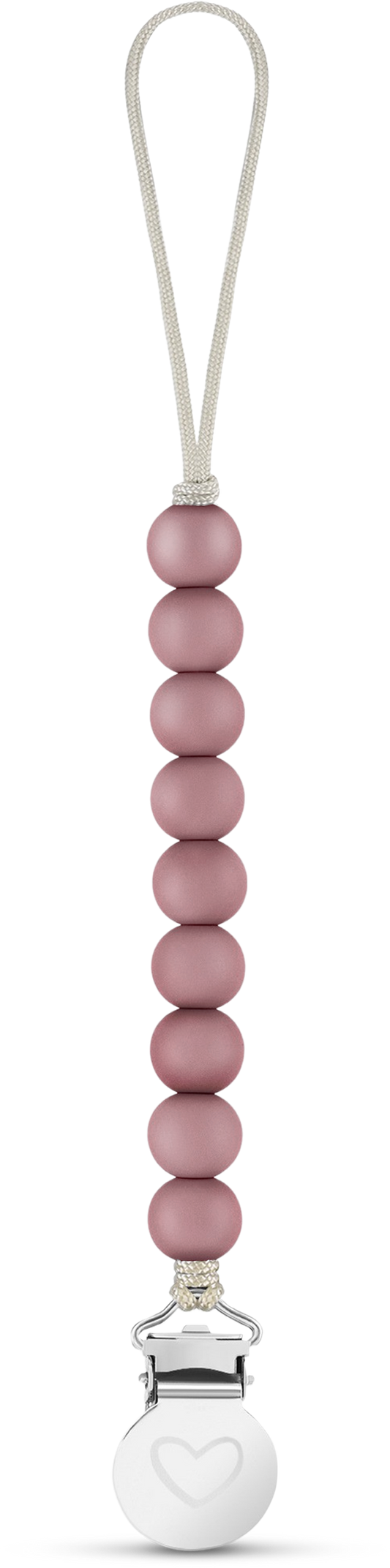 Lulababe Pacifier Clip: Plum