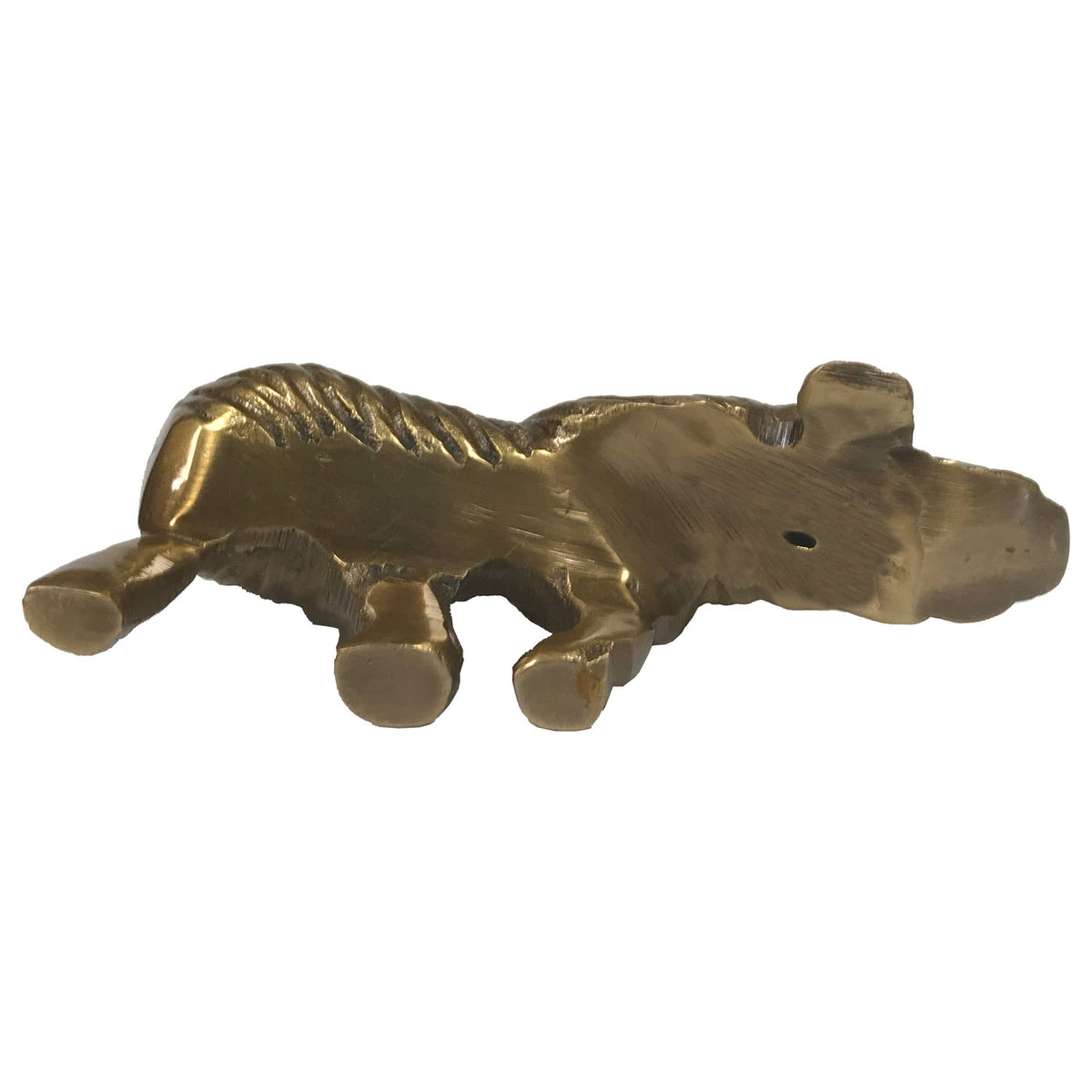 Antiqued Brass Sly Fox Tabletop Decor | Home Accents