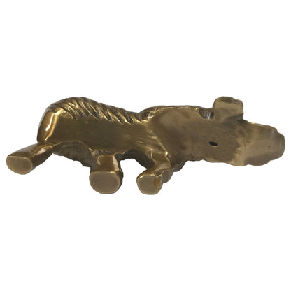 Antiqued Brass Sly Fox Tabletop Decor | Home Accents