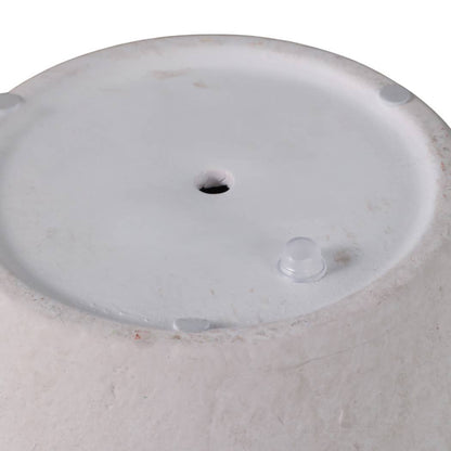 Decorative Jug Planter - White Stoneware Garden, 10 in.