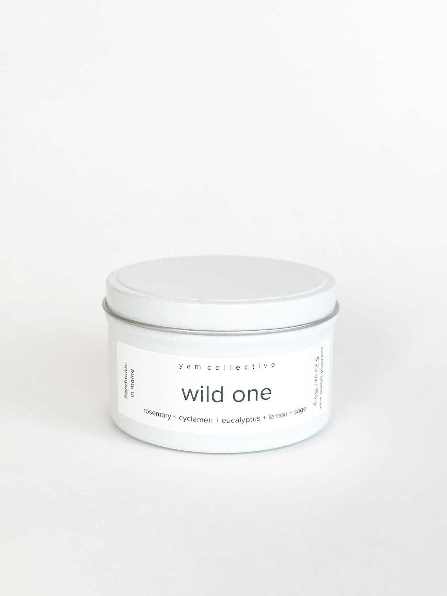 Wild One - 5 oz Rosemary + Sage Cream Tin Candle