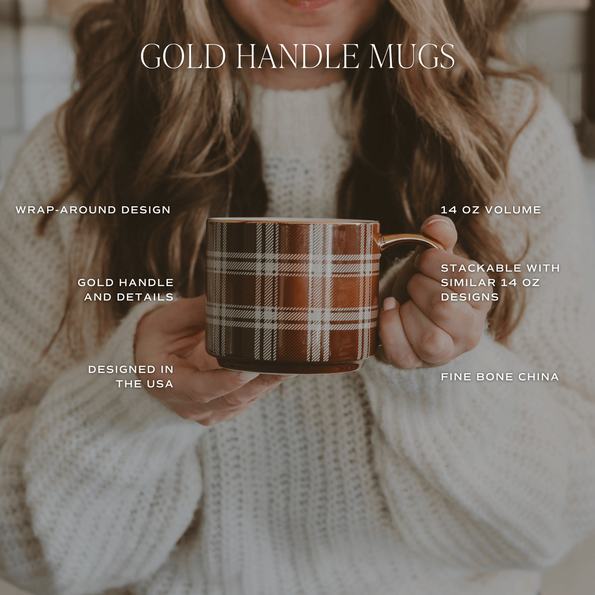 *NEW* Navy Plaid Coffee Mug - Fall Decor & Gifts