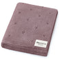 100% Organic Cotton Pointelle Swaddle Receiving Baby Blanket: Sugar Plum