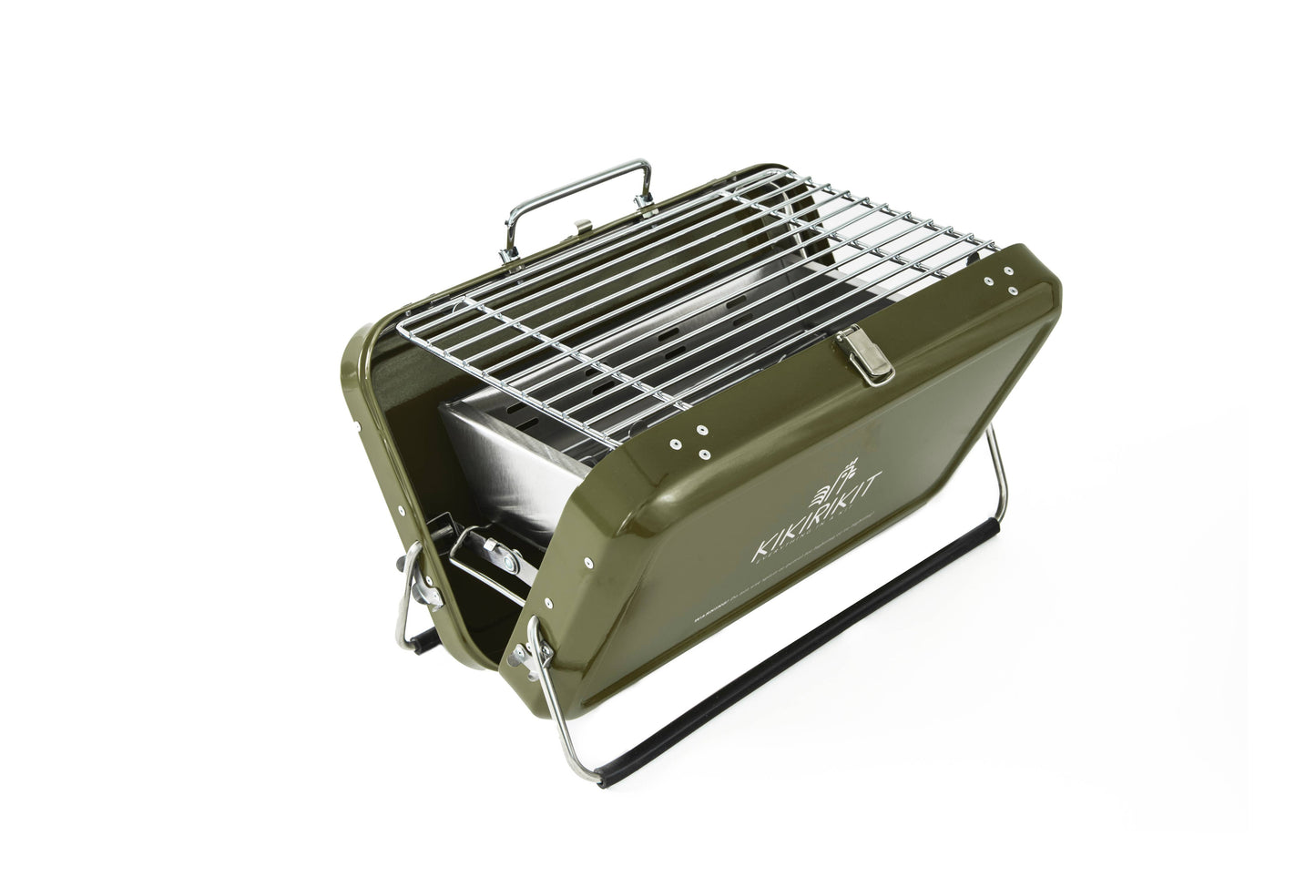 Basic Kit Portable Foldable Hunting Green Charcoal Barbecue