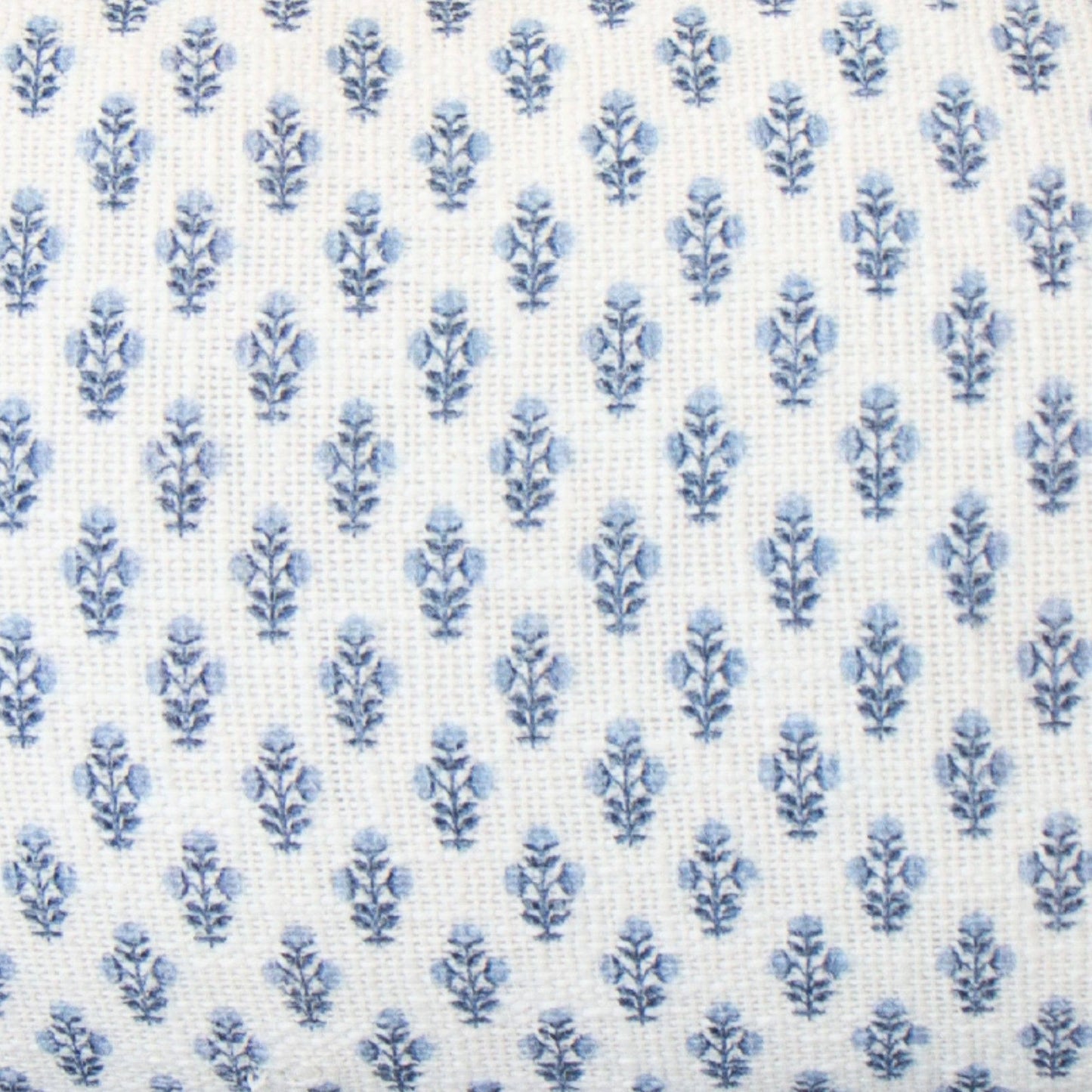 Celeste Blue Mughal Flower Lumbar Pillow Cover – Coastal
