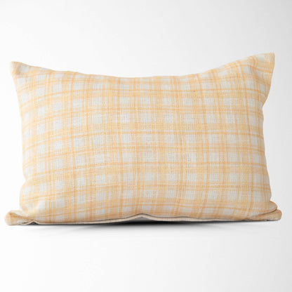 Freya Plaid Lumbar Pillow Cover – Decorative, Soft Fabric