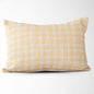 Freya Plaid Lumbar Pillow Cover – Decorative, Soft Fabric