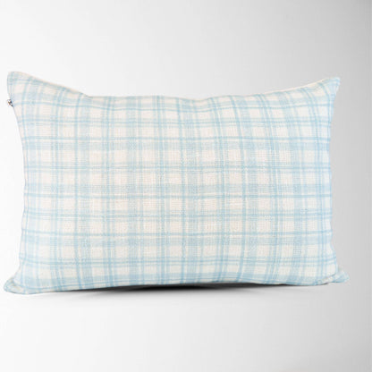 Freya Plaid Lumbar Pillow Cover – Decorative, Soft Fabric