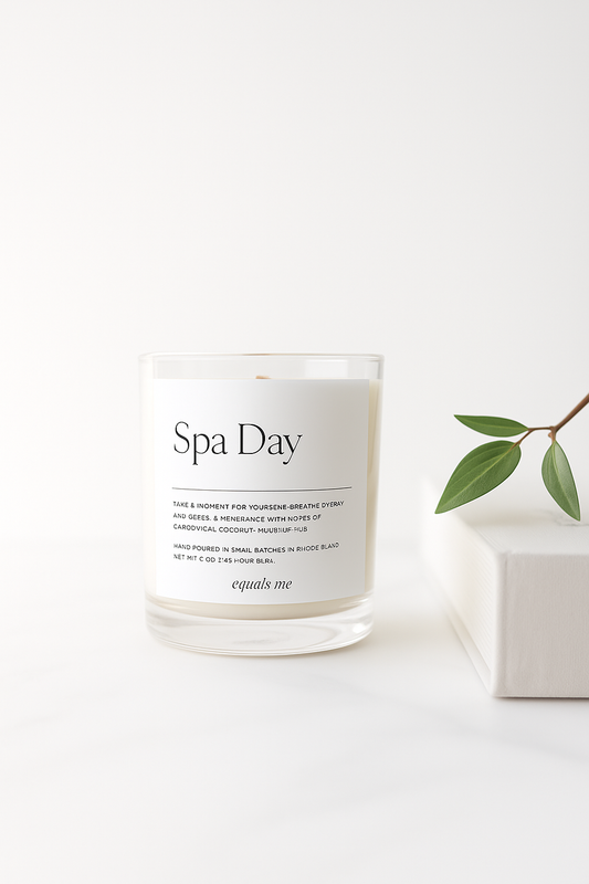 Spa Day | 8.5 oz Luxury Candle | Home Decor | Wood Wick  