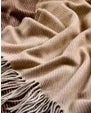 Ombre Camel Cashmere Blend Throw
