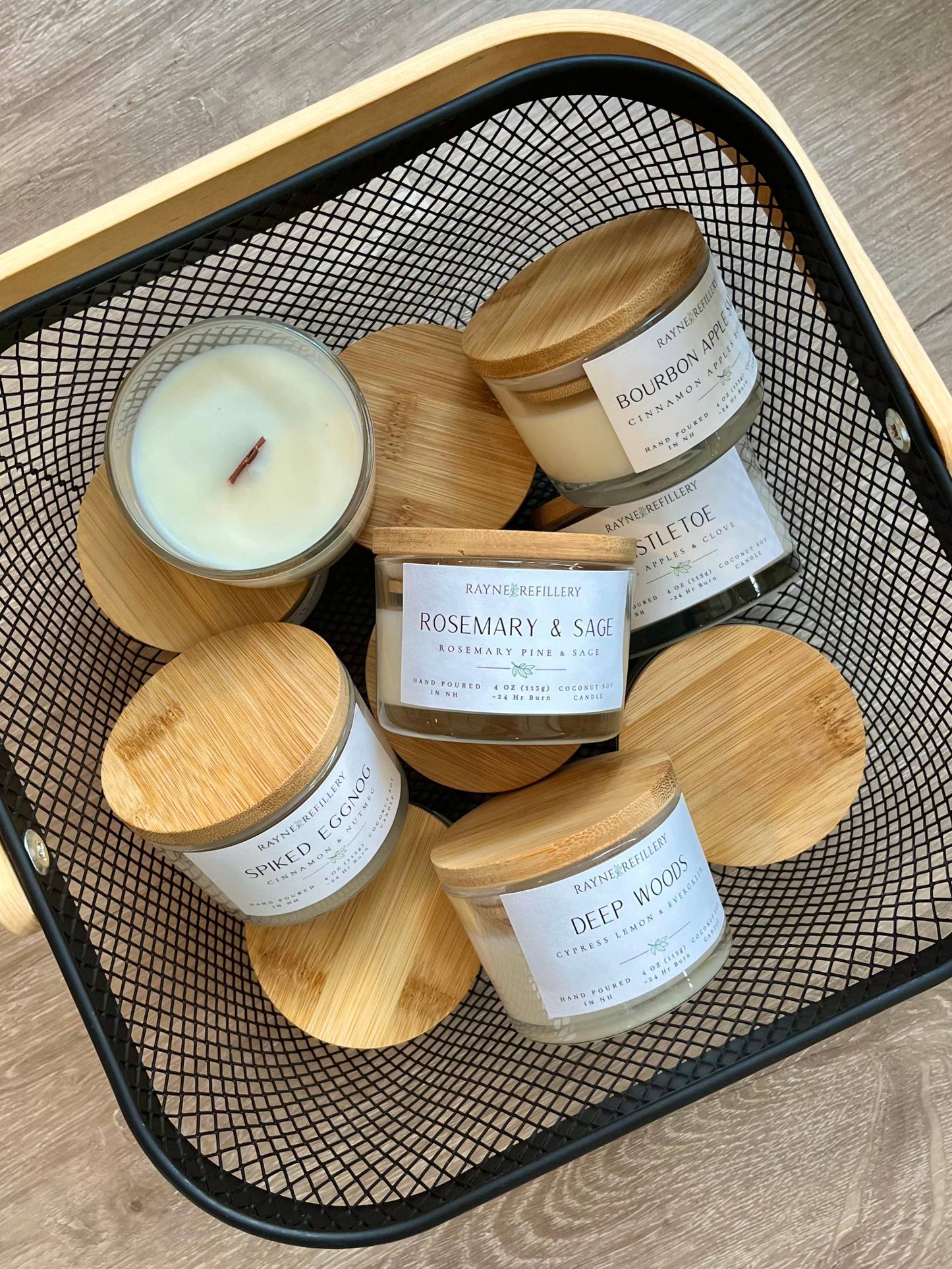 The Birch Vessel - Coconut Soy Wax Candle: London Rain