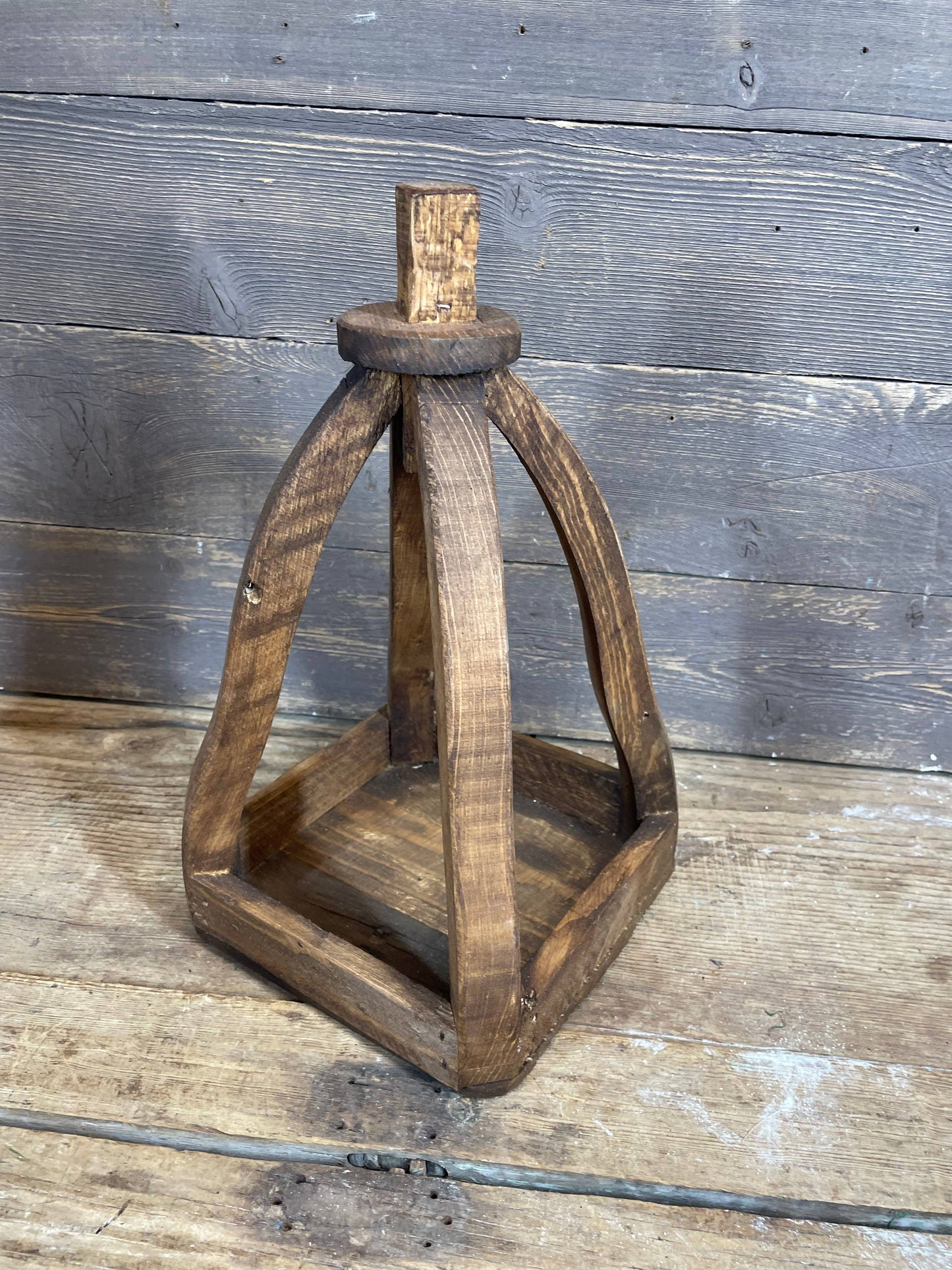 Kiev Farmhouse Wood Lantern-Small